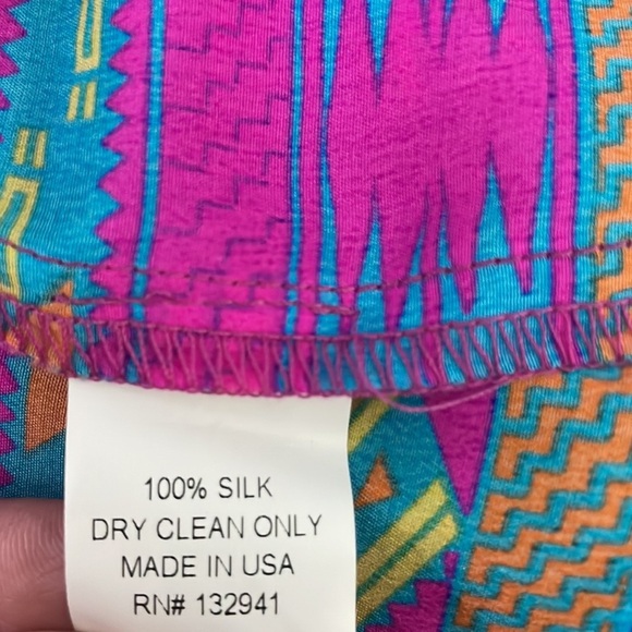 Amanda Uprichard Neon Pink Aztec Mini Skirt size petite - Picture 5 of 6